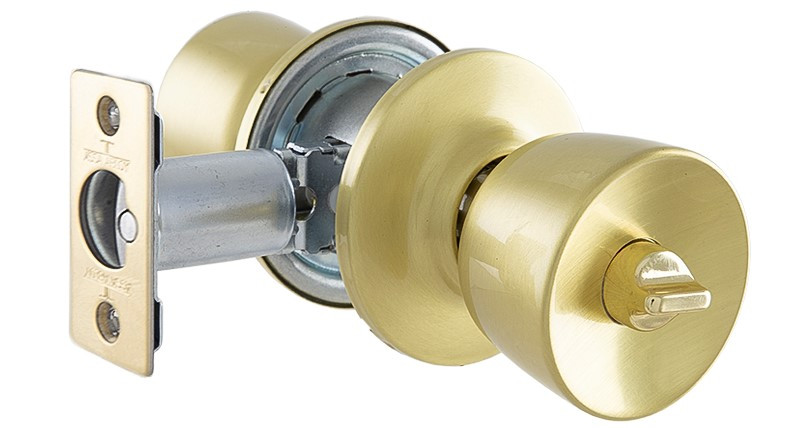 Замок врізний TESA KNOBSET 3500U0 3KEY з ручками TULIP латунь матова (Іспанія)