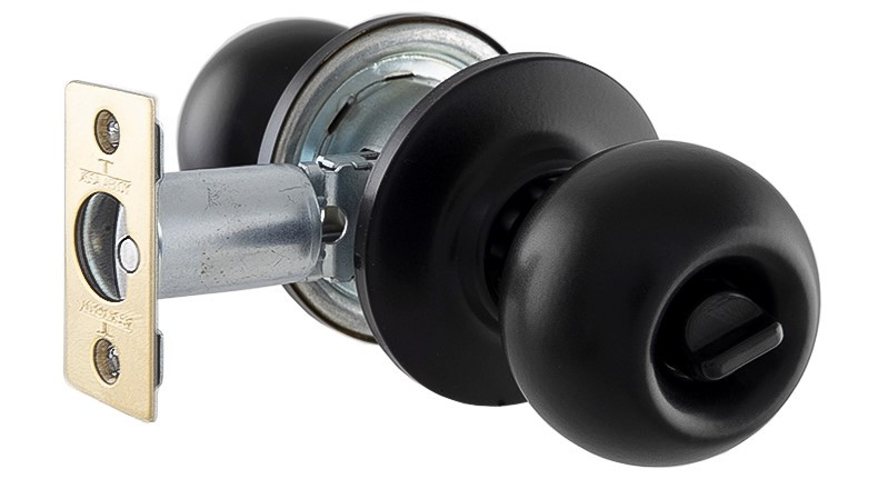 Замок врізний TESA KNOBSET 3900U0 3KEY з ручками BOLA чорний (Іспанія)