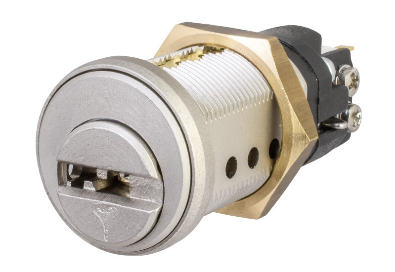 Замок для обладнання MUL-T-LOCK CAM19 19мм 22,2 мм SWITCH NST ClassicPro 3KEY нікель сатин (Ізраїль)