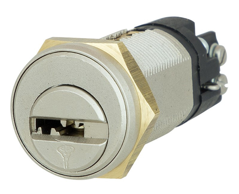 Замок для обладнання MUL-T-LOCK CAM19 19мм 22,2 мм SWITCH NST CLASSIC 3KEY нікель сатин (Ізраїль)