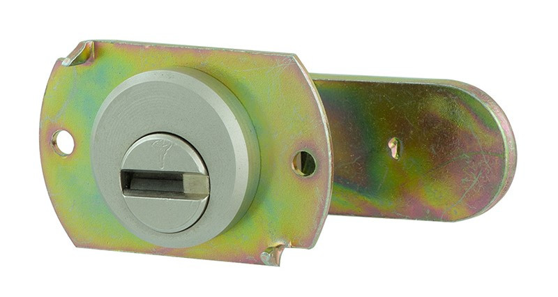Замок для обладнання MUL-T-LOCK CAM22 22мм 22,2 м 4PIN R зі шторками CLASSIC 3KEY 064 нікель сатин (Ізраїль)