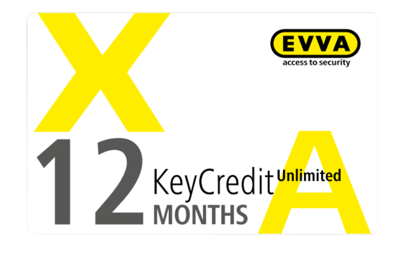 Карта доступу Evva AirKey Key Credits Безліміт 12 місяців (Австрія)