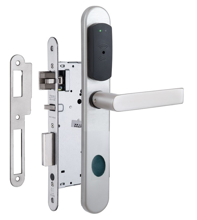 Замок готельний TESA SPY V3 XARA MIFARE READ P+H 2UB0 UNIV STD матова нерж. сталь (Іспанія)