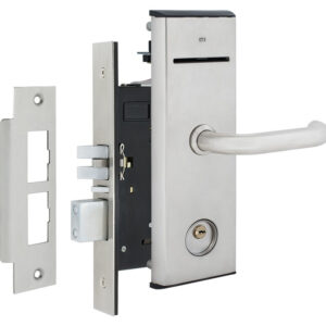 Готельний замок JWM F1000-A-PP U-handle MIFARE ADEL Euro-A 77 мм лівий нерж. сталь (Китай)