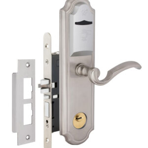 Готельний замок JWM F3-PP G-handle MIFARE ADEL 38-55 мм лівий нерж. сталь (Китай)