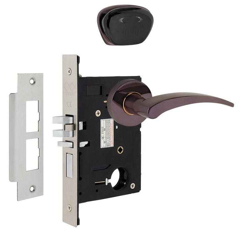 Готельний замок JWM F8-RR G-handle MIFARE 38-55 мм лівий латунь (Китай)