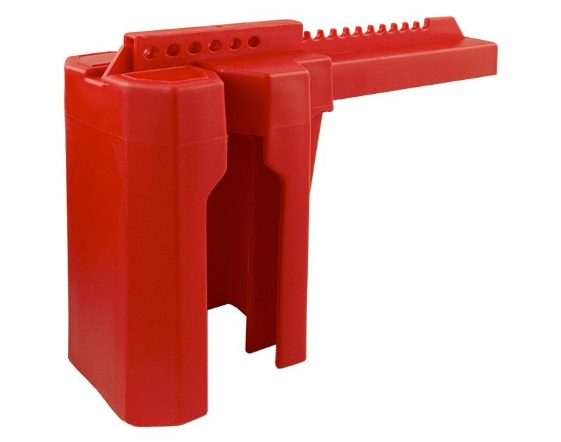 Блокатор E-SQUARE кульового вентиля накладний 50-200 мм червоний (Індія)