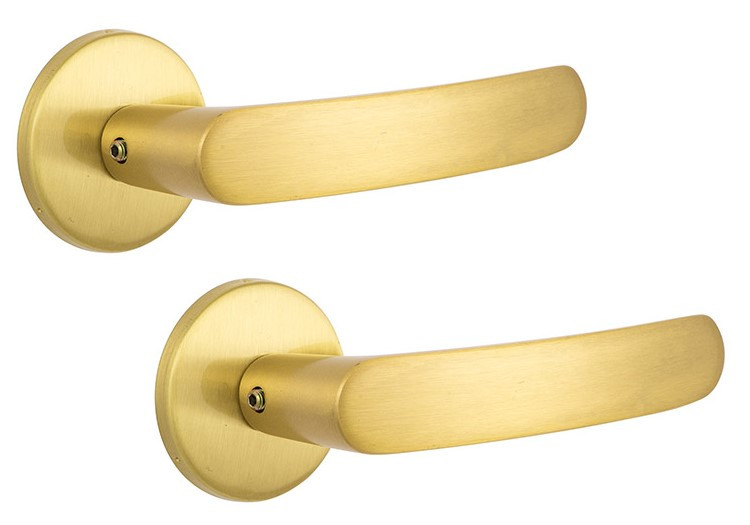 Ручка на двері Abloy Polar 6/002 DIN 40-50мм латунь матова (Фінляндія)