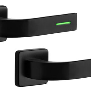 Ручка для дверей Rostex Fondi Lumino H53 38-52мм чорний (Чехія)