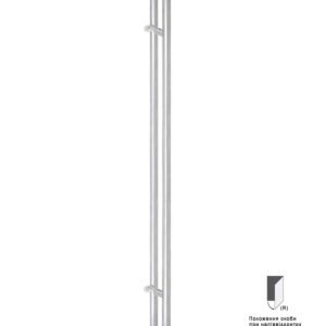 Ручка скоба Rostex Delta 1200 900мм двостороння матова нерж. сталь (Чехія)