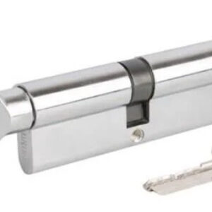 Циліндр "ВRUNO" 45/45мм Z лаз 90мм 5 кл повор. хром