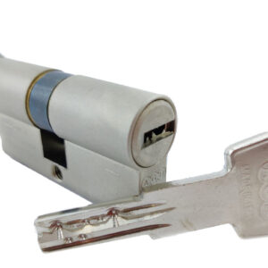 Циліндр AGB SCUDO 5000 (20x20) 40 мм ключ/тумблер матовий хром