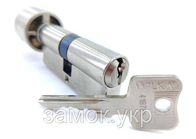 Циліндр Wilka 1405 Class A ключ/тумблер (Німеччина) Нікель, 110 мм 70х40Т