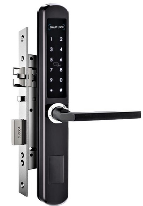 Електронний замок на алюмінієві та ПВХ двері TTLOCK SLIM чорний (Китай)
