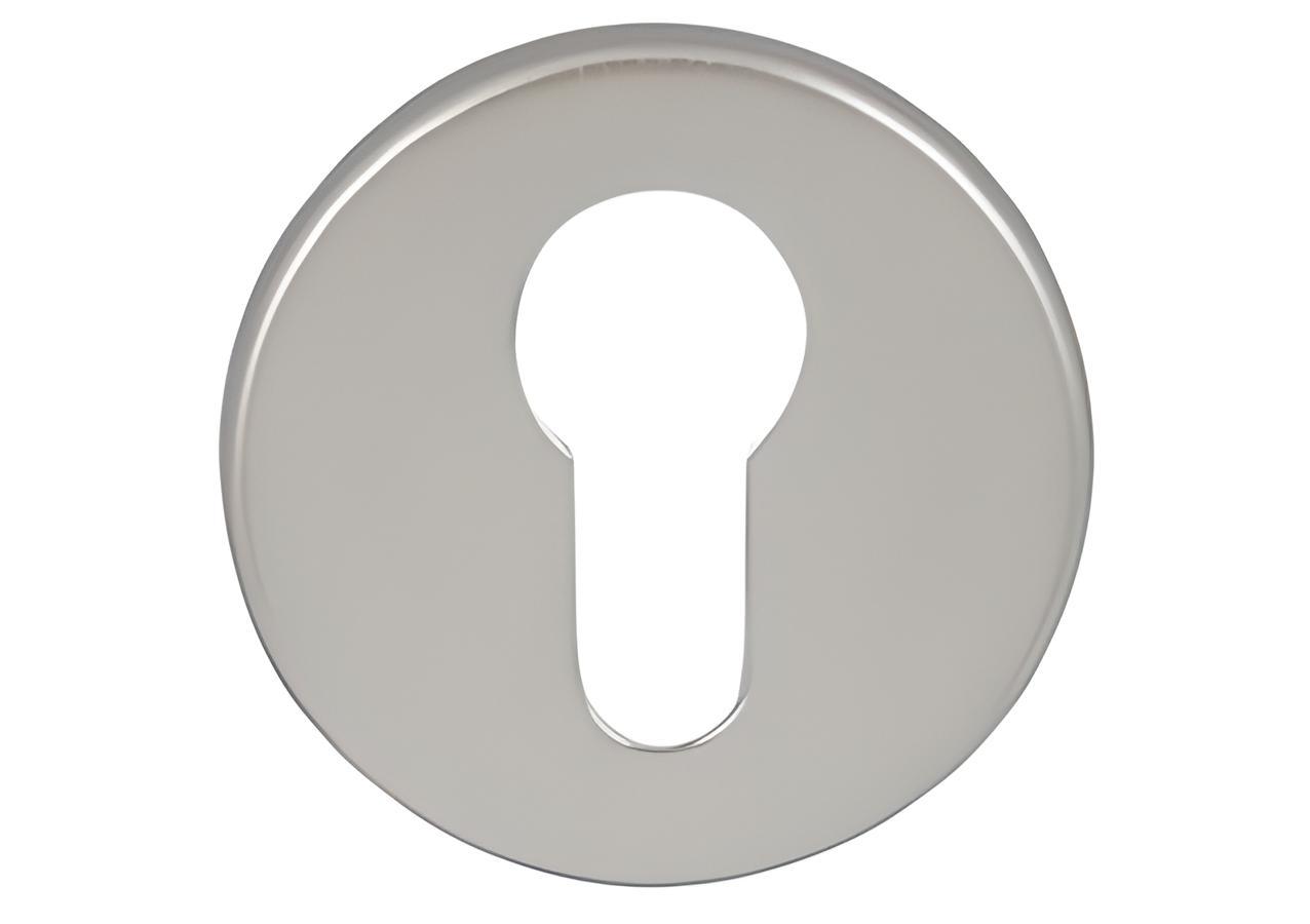 Кругла накладка під циліндр Manital BESB CSA хром сатин (Італія)