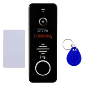 Виклична панель домофона з вбудованим зчитувачем карт SEVEN CP-7504F RFID black