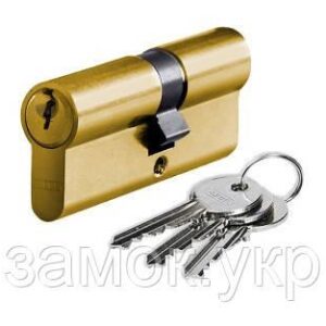 Циліндр замка Abus E50 ключ/ключ 90 мм 45х45, Латунь