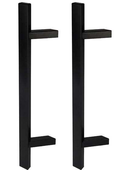 Чорні ручки скоби ABARO Sydney 45° L:1800 X:1300 W:40*20mm BM (Україна)