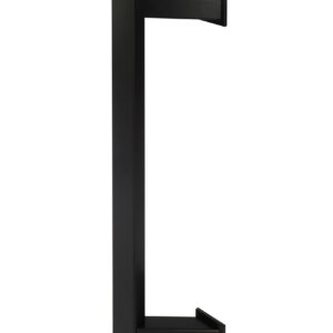 Ручка дверна ABARO Sydney 45° L:400 X:200 W:40*20 mm BM половинка чорний (Україна)