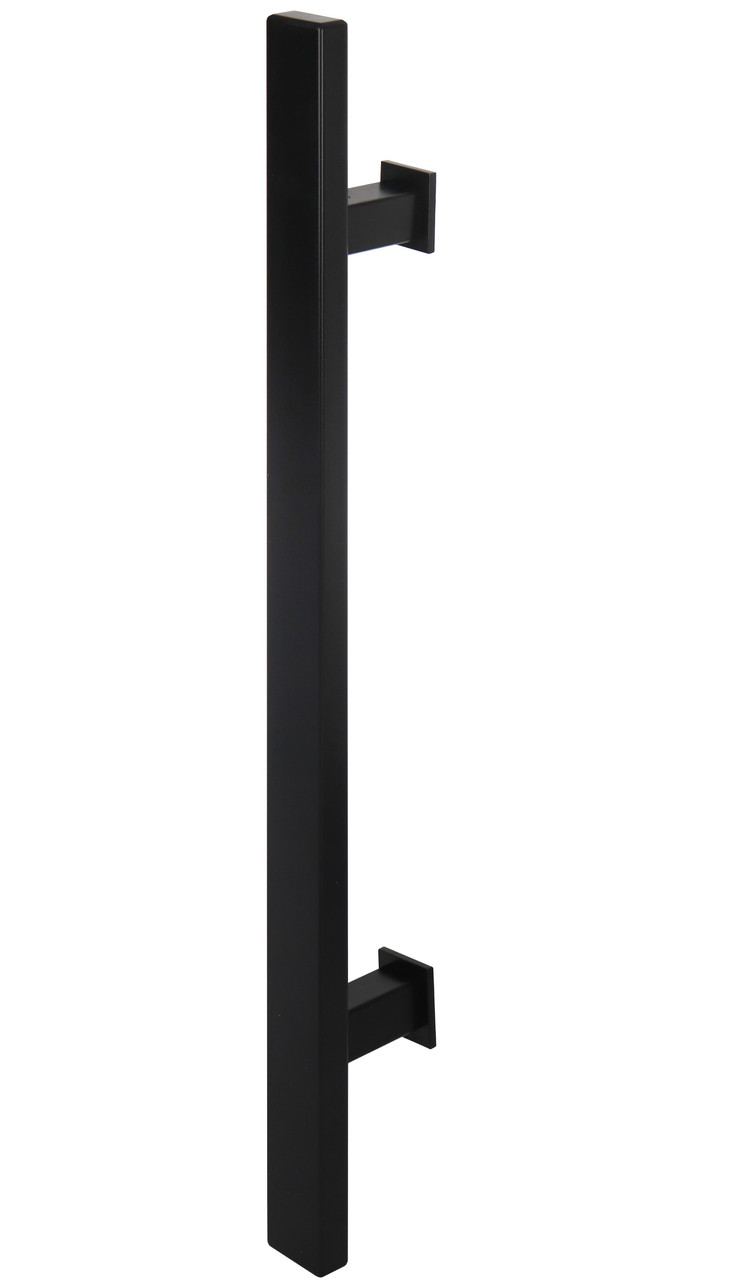 Дверна ручка-скоба ABARO Sydney 90° L:300 X:200 W:40*20mm BM половинка чорний (Україна)