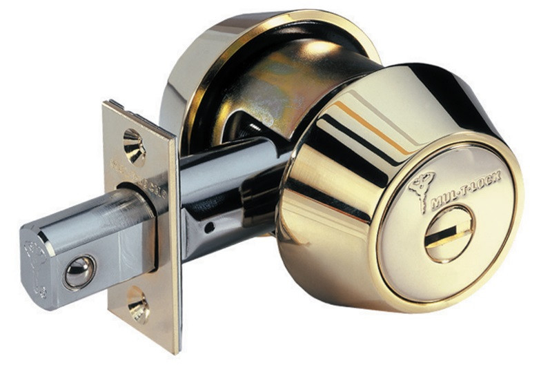 Замок врізний MUL-T-LOCK Dead Bolt Hercular BS60 мм Classic 052 ключ-ключ латунь (Ізраїль)