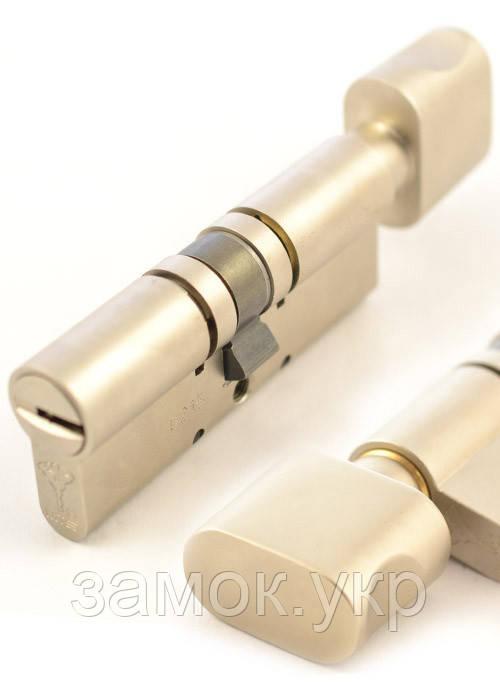 Циліндр MUL-T-LOCK MT5+ ключ/тумблер нікель сатин 90 мм 50х40Т