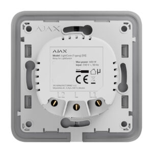 Реле для одноклавішного вимикача LightSwitch Ajax LightCore (1-gang) (Україна)