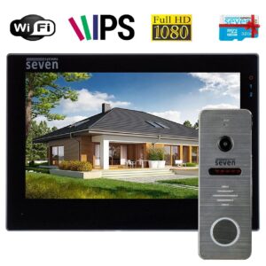 Комплект Wi-Fi домофона 7 дюймів із викличною панеллю SEVEN DP-7577 Kit black