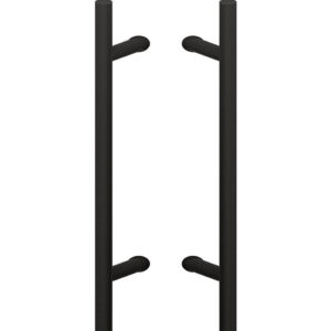 Ручка скоба Wala PA45 (Ø30) 45° 2-стороння чорний матовий (Польща) X=1200/L=1600