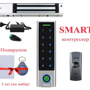 Біометричний smart комплект контролю доступу з Bluetooth SEVEN LOCK KA-7808 (Україна)