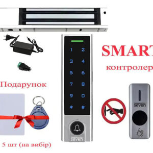 Біометричний smart комплект контролю доступу з Bluetooth SEVEN LOCK KA-7812 (Україна)