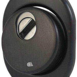 Захисна броненакладка Disec MR 129 хром чорний (Італія)