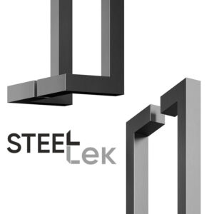 Дверні ручки-скоби SteelTek G101 25х25х1,5 мм чорний (Україна) 1800 мм