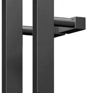 Чорні дверні ручки скоби SteelTek G107 40х20х1,2 мм (Україна)