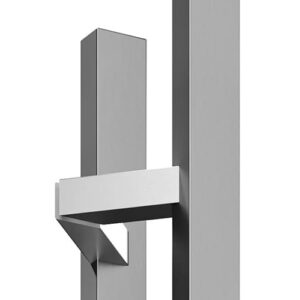 Ручки скоби для дверей SteelTek G105 20х40х1,2 мм 45° сатин (Україна) 1800 мм