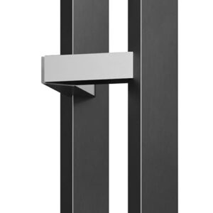 Чорна ручка скоба SteelTek G105 20х40х1,2 мм 45° (Україна) 1800 мм