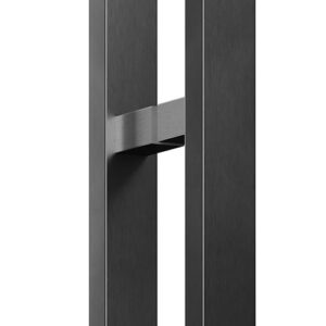 Чорні ручки скоби для дверей SteelTek G103 20х40х1,2 мм (Україна) 1800 мм
