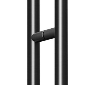 Дверні ручки-скоби SteelTek G102 Ø 32х1,2 мм чорний (Україна) 1800 мм