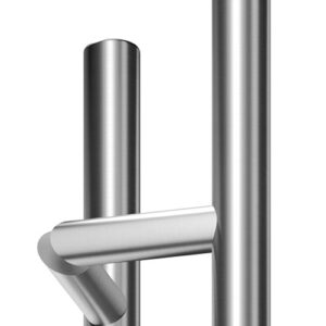 Ручка скоба дверна SteelTek G104 Ø 32х1,2 мм 45° сатин (Україна) 1800 мм