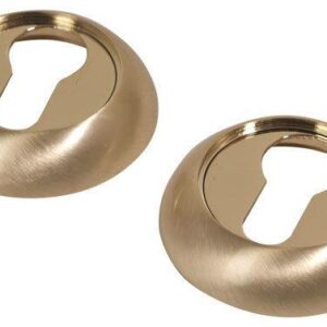 Накладка під циліндр Comit CMRY-59 R матова латунь/латунь (54)