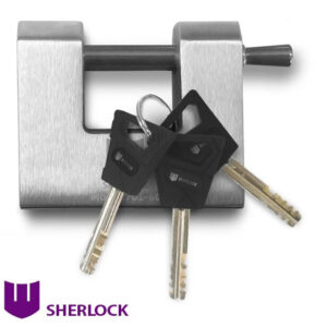 Навісний замок П-подібний Шерлок 701-60 3 ключі (Китай)
