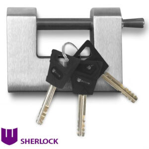 Замок навісний П-подібний Шерлок 701-80 3 ключі (Китай)