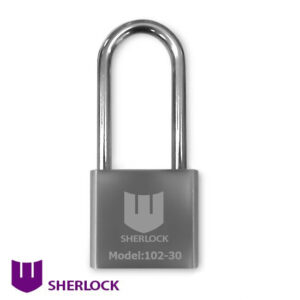 Навісний замок Шерлок 102-30 з довгою дужкою 3 ключі (Китай)