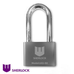 Замок навісний Шерлок 102-50 з довгою дужкою 3 ключі (Китай)