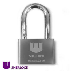 Навісний замок Шерлок 102-70 з довгою дужкою 3 ключі (Китай)