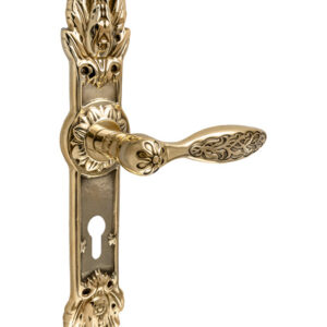 Ручка на планці UNO BAROCCO BELLE 840 PZ під циліндр латунь (Україна)
