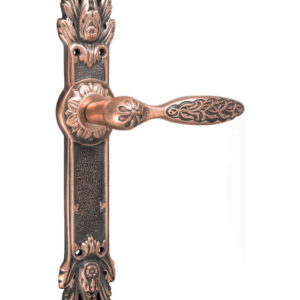 Ручка для дверей на планці UNO BAROCCO BELLE 840 мідний (Україна)