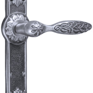 Ручка для дверей на планці UNO BAROCCO BELLE 840 срібло (Україна)