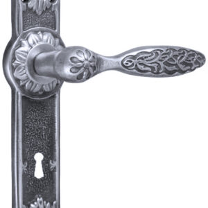 Ручка на планці під ключ UNO BAROCCO BELLE 840 BB срібло (Україна)