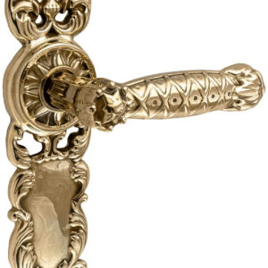 Ручка на планці UNO BAROCCO GRANDE 750 латунь полірована (Україна)